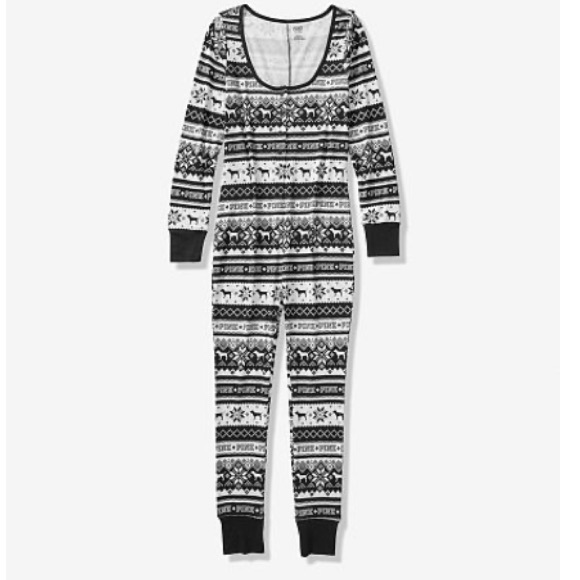 NEW VS PINK sleep one-piece onesie pajamas - Picture 3 of 4